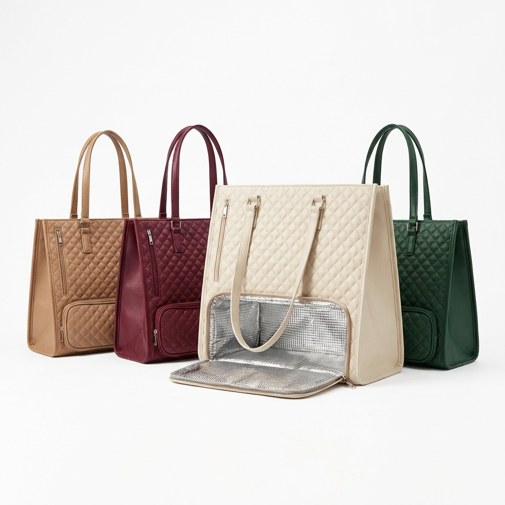 Sac isotherme repas femme active utilisé au bureau, modèles élégants et matelassés FrescoLunch en situation lifestyle