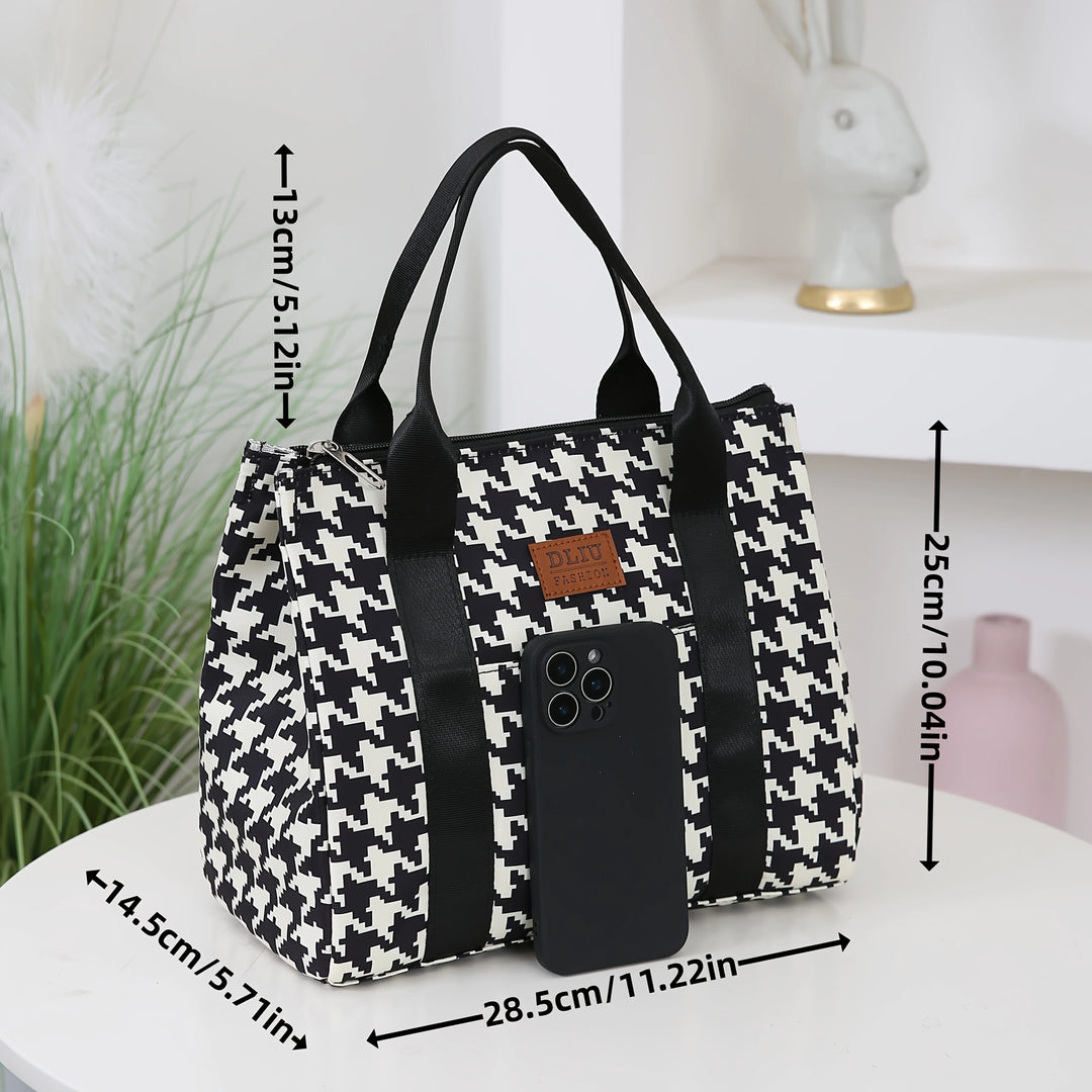 Lunch Bag Isotherme Pied de Poule