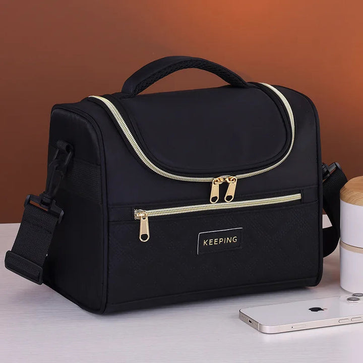 New Crossbody Insulated Lunch Bag - Thermal Food Tote for Office Workers, Leakproof Portable Meal Carrier for Picnic & School FrescoLunch