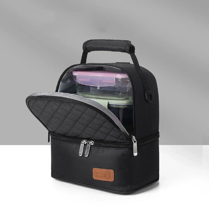 sac-isotherme-repas-femme-gris-elegant FrescoLunch