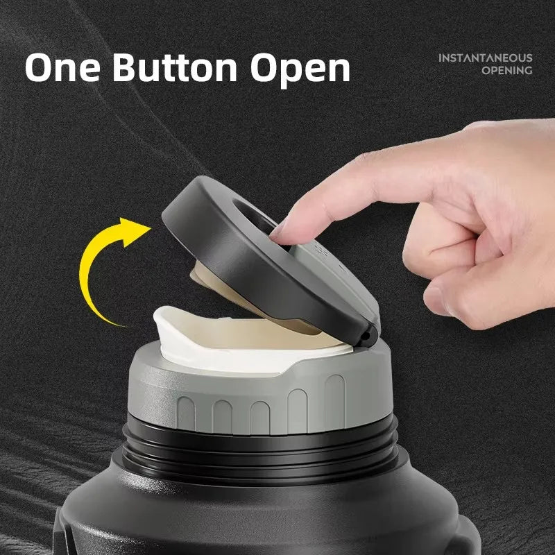 Long-lasting vacuum insulated stainless water bottle 72H - FrescoLunch