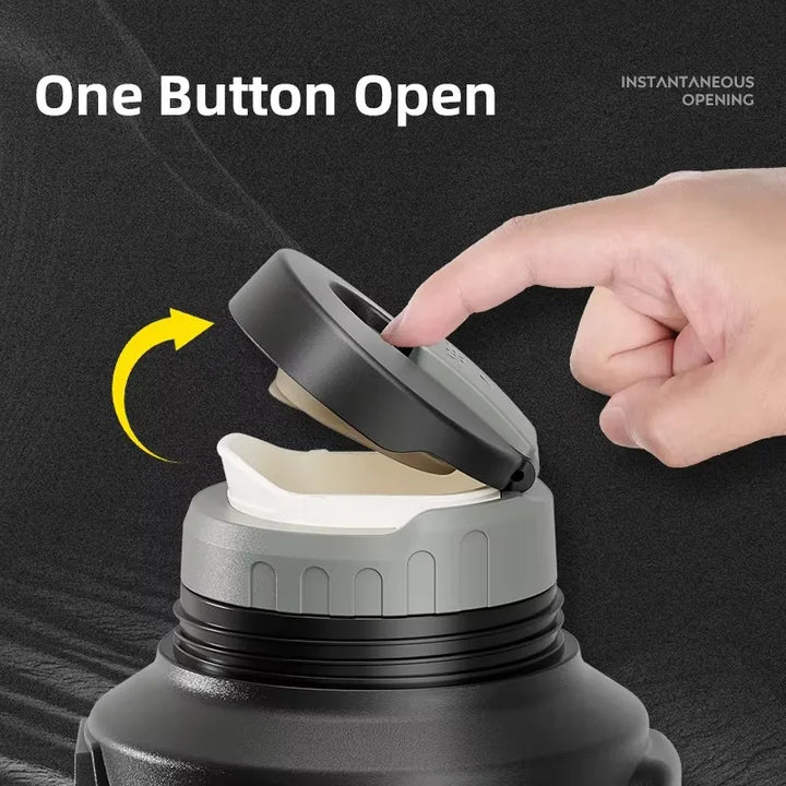 Long-lasting vacuum insulated stainless water bottle 72H - FrescoLunch