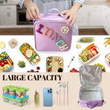 Durable nylon insulated lunch tote for daily meals - FrescoLunch
