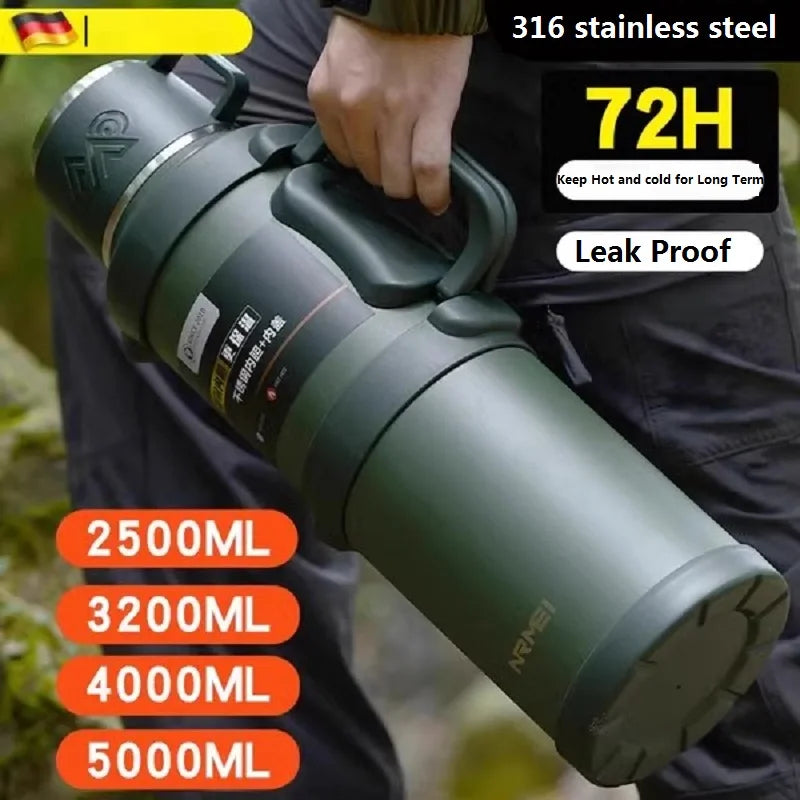 Long-lasting vacuum insulated stainless water bottle 72H - FrescoLunch