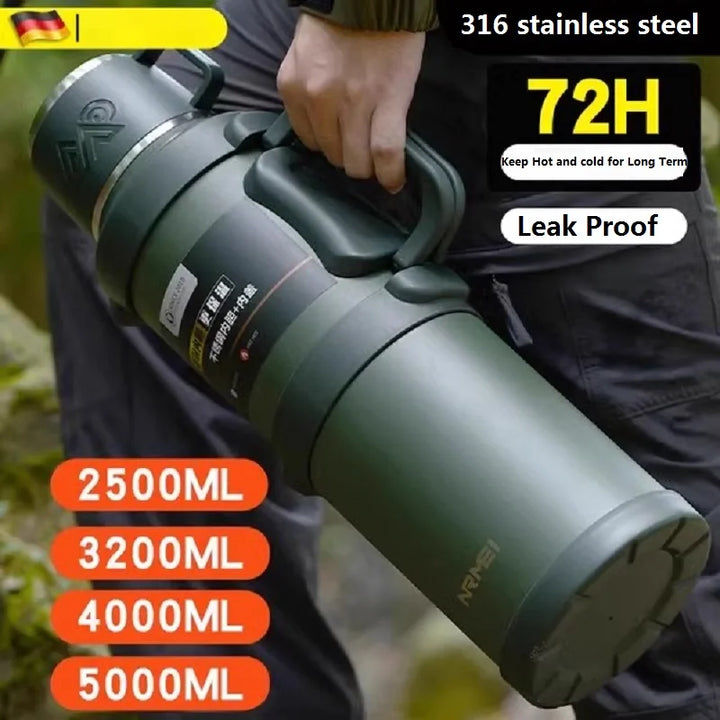 Long-lasting vacuum insulated stainless water bottle 72H - FrescoLunch