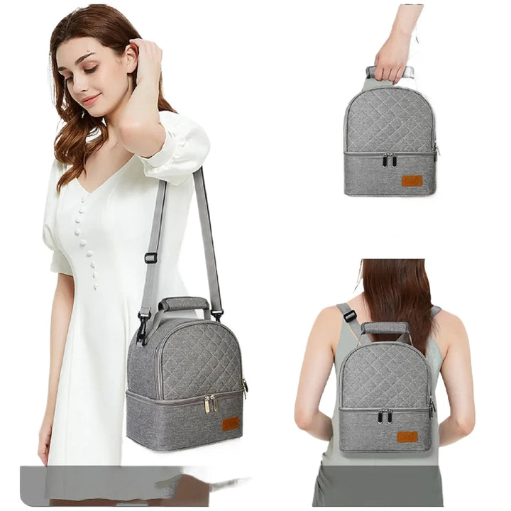 sac-isotherme-repas-femme-gris-elegant FrescoLunch