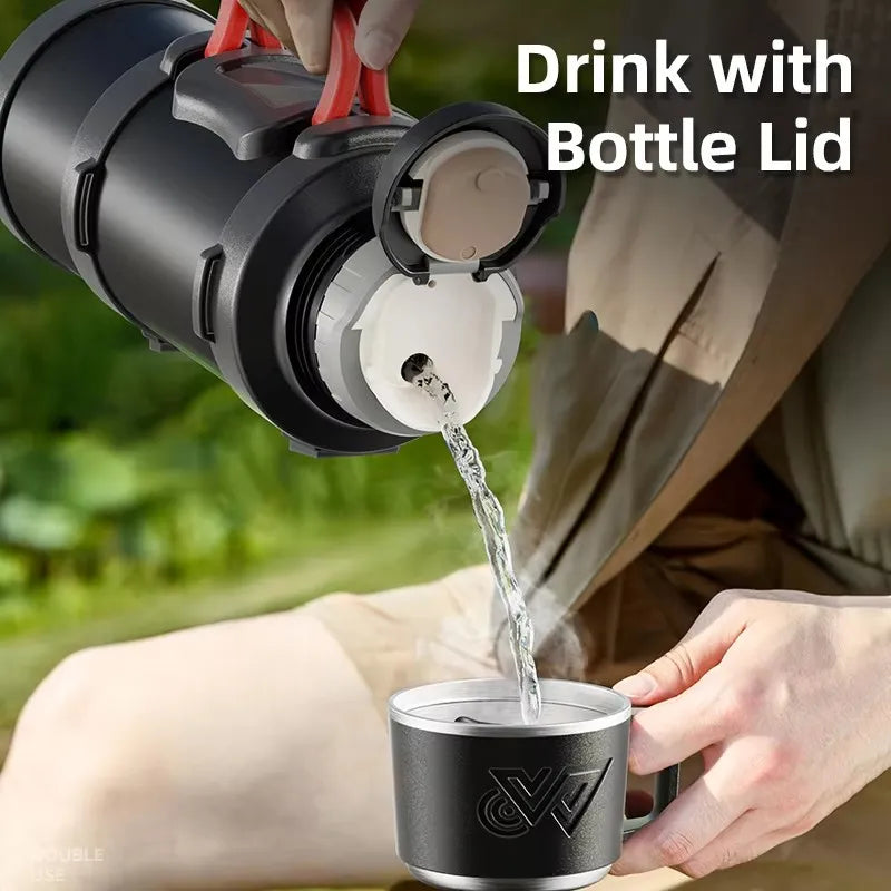 Long-lasting vacuum insulated stainless water bottle 72H - FrescoLunch