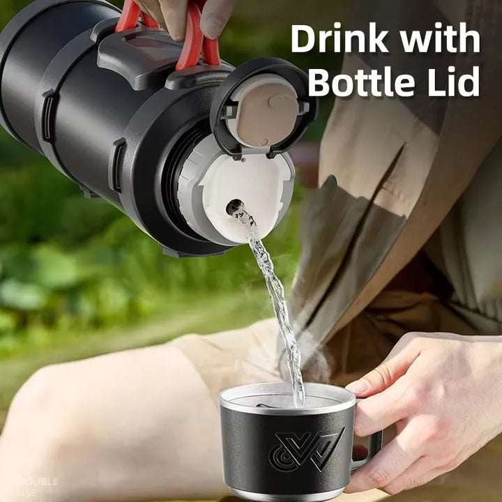 Long-lasting vacuum insulated stainless water bottle 72H - FrescoLunch