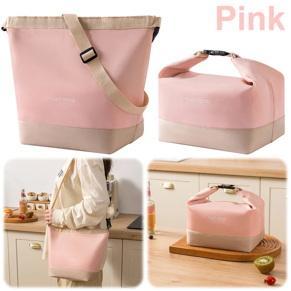 Sac Repas Isotherme Nylon Premium Brun Beige FrescoLunch