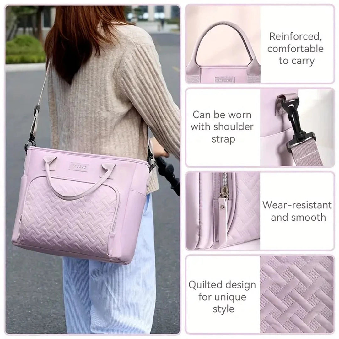 Large Insulated Lunch Bag Cooler Hand washable durable polyester lunch box with padded shoulder strap for work, school, picnics FrescoLunch