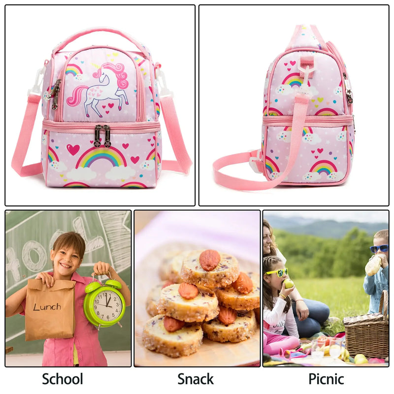 Mermaid sequin lunchbox tote for daily school use - FrescoLunch