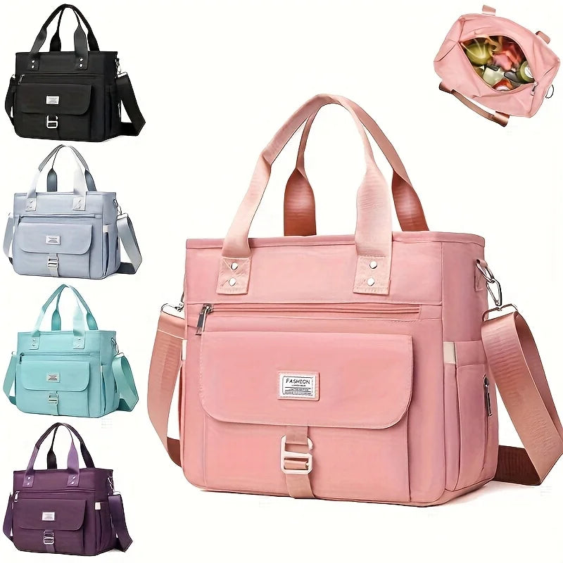 Women's Thermal Lunch Bag Handheld Outdoor Camping bags Multifunctional Travel Shoulder Bag Portable Insulated Mommy Handbag FrescoLunch