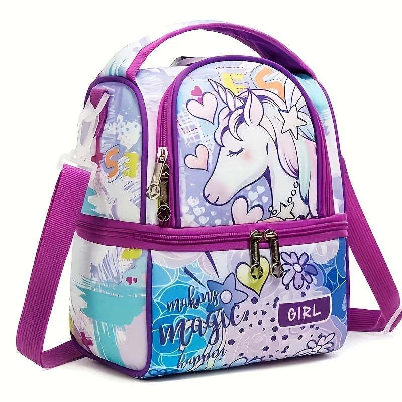 Mermaid sequin lunchbox tote for daily school use - FrescoLunch