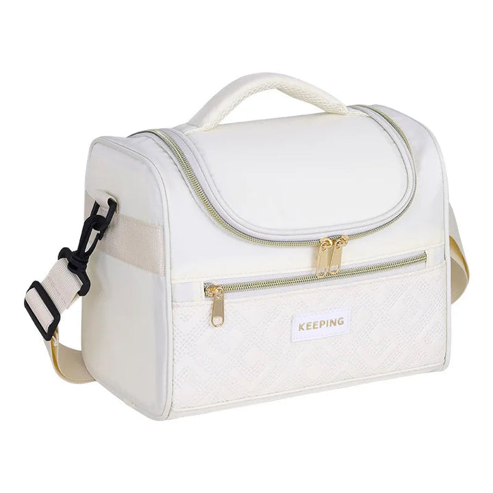 New Crossbody Insulated Lunch Bag - Thermal Food Tote for Office Workers, Leakproof Portable Meal Carrier for Picnic & School FrescoLunch