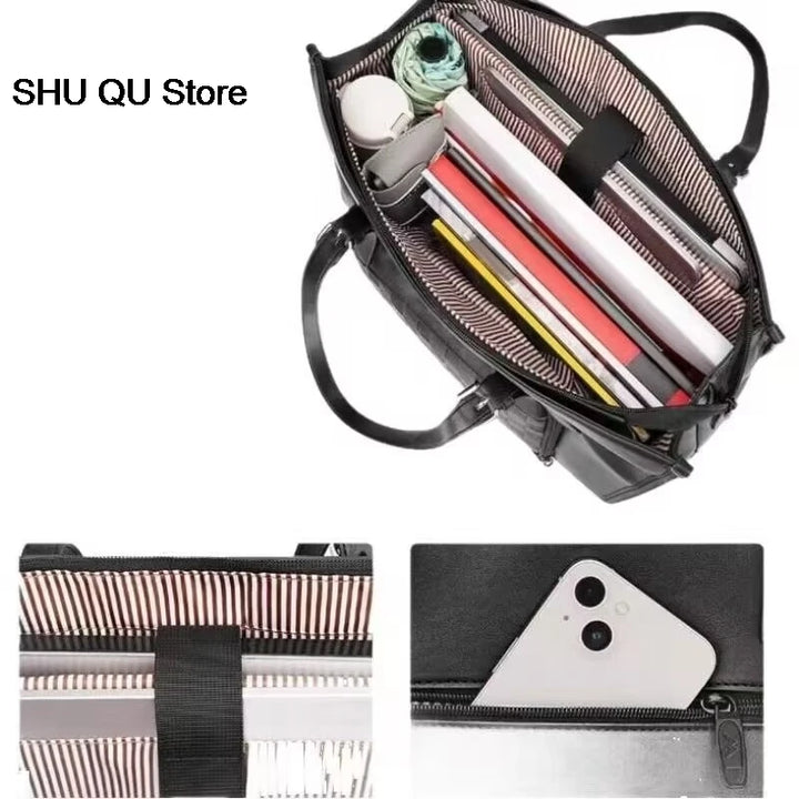 Portable insulated lunch tote with laptop bag design - FrescoLunch