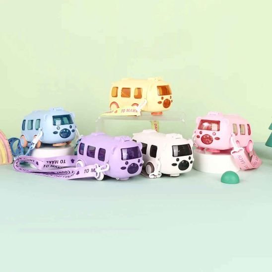 Gourde Enfant 500ml - Jouet Voiture Bus | Anti-Fuite - FrescoLunch