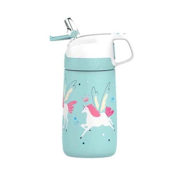 Gourde Inox Enfant 350 ml - Thermos-Fjbottle | Paille - FrescoLunch
