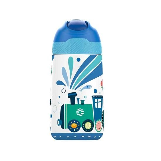 Gourde Inox Enfant 350 ml - Thermos-Fjbottle | Paille - FrescoLunch