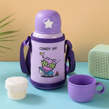 Gourde Isotherme Enfant 500 ml - Cartoon Coloré | Inox - FrescoLunch