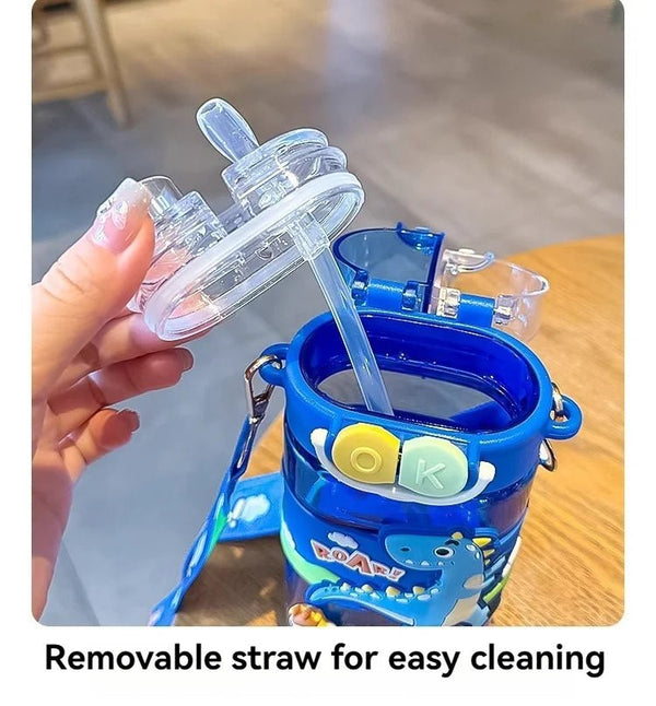 Gourde Paille Enfant 520ml - Licorne & Dino | Sans BPA - FrescoLunch