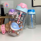 Gourde Personnalisée Enfant 480ml - Motifs Marins | Sans BPA - FrescoLunch