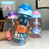 Gourde Personnalisée Enfant 480ml - Motifs Marins | Sans BPA - FrescoLunch