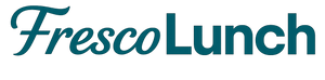 Logo FrescoLunch couleur teal, identité visuelle premium de la marque FrescoLunch pour la boutique en ligne