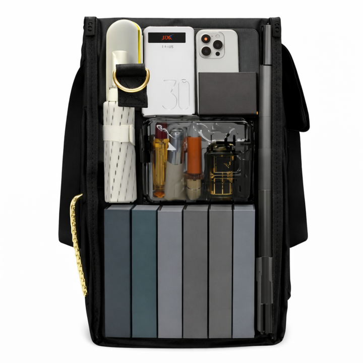 Sac repas isotherme femme avec organisation intelligente pour travail, rangement téléphone, powerbank, stylos et accessoires